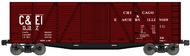  Accurail  HO 40'Wood Boxcar C&Ei ACU7207