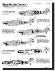  Aeromaster Products  1/48 Early Warriors (Bf.109B,C,D) AES48037