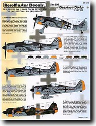  Aeromaster Products  1/48 COLLECTION-SALE: Fw.190 Butcher Birds Part VIII AES48432