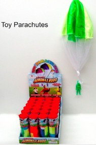  AEROMAX TOYS  NoScale Toy Parachute w/Figure in Plastic Tube AMX2000A