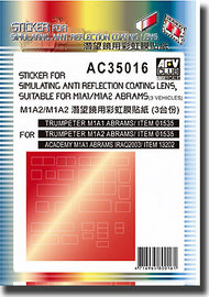  AFV Club  1/35 Sticker for Simulating Anti-Reflection Coating Lens AFVAC35016
