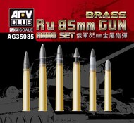  AFV Club  NoScale Ru 85MM Gun Ammo Set(Brass)* AFVAG35085