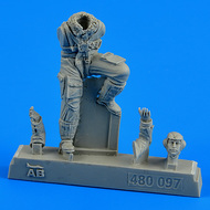  AeroBonus by Aires  1/48 WWII German Luftwaffe Bf.109 Late Version Pilot (Climbing pose) ABN480097