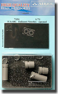  Aires  1/72 F/A-18C Hornet Exhaust Nozzels- Opened AHM7151