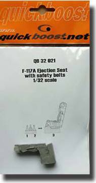 Quickboost (by Aires)  1/32 F117A Ejection Seat w/ Safety Belts QUB32021