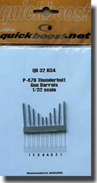 P-47D Thunderbolt Gun Barrels #QUB32034