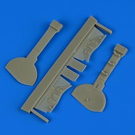  Quickboost (by Aires)  1/32 A6M5c Zero Type 52 Undercarriage Covers for HSG QUB32196