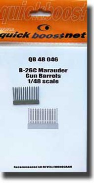  Quickboost (by Aires)  1/48 B-26C Marauder Gun Barrels QUB48046