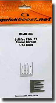  Quickboost (by Aires)  1/48 Spitfire F Mk.22 Cannon Barrels QUB48064