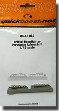  Quickboost (by Aires)  1/48 Bristol Beaufighter Porcupine Exhausts II QUB48083