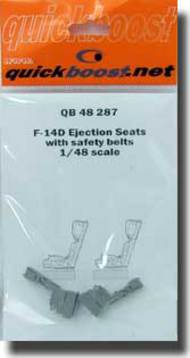  Quickboost (by Aires)  1/48 F-14D Ejection Seats w/Safety Belts QUB48287
