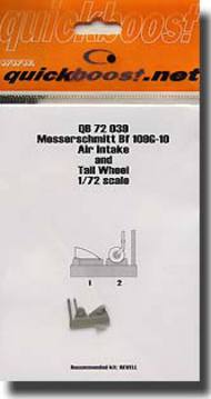  Quickboost (by Aires)  1/72 Bf.109G-10 Air Intake & Tail Wheel QUB72039