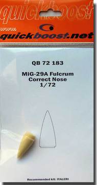  Quickboost (by Aires)  1/72 MiG-29A Fulcrum Correct Nose for ITA QUB72183