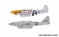  Airfix  1/72 Messerschmitt Me.262 & North-American P-51D Mustang Dogfight Double ARX50183