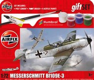 esserschmitt Bf.109E-3 Starter Set includes Acrylic paints, brushes and poly cement #ARX55106A