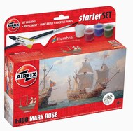  Airfix  1/400 Mary Rose (gift or starter set with paints, paint brush and poly cement)* ARX55114A