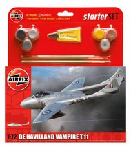 Airfix  1/72 de Havilland Vampire T.11 Starter Set ARX55204