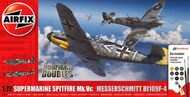  Airfix  1/72 Supermarine Spitfire Mk.Vc & Messerschmitt Bf.109F-4 Dogfight Double(Due April 2024) - Pre-Order Item ARX50194