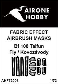  Airone Hobby  1/72 Messerschmitt Bf.108B/D Taifun fabric effect aileron and control surfaces airbrush masks AHF72006