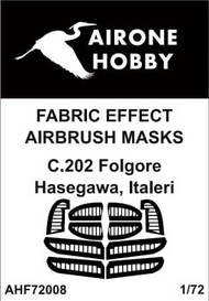  Airone Hobby  1/72 Macchi C.202 Folgore fabric effect aileron and control surfaces airbrush masks AHF72008