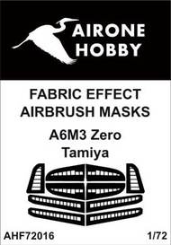  Airone Hobby  1/72 Mitsubishi A6M3 Zero fabric effect aileron and control surfaces airbrush masks* AHF72016