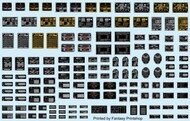  Airscale Model Aircraft Enhancements  1/24 Metallic Engine/Airframe Placards & Dataplates (Decal) AIC2427