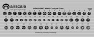  Airscale Model Aircraft Enhancements  1/32 WWII US Navy Instrument Dials (Decal) AIC3208