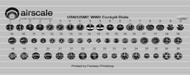  Airscale Model Aircraft Enhancements  1/48 WWII US Navy Instrument Dials (Decal) AIC4808