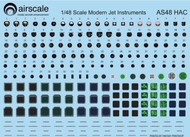  Airscale Model Aircraft Enhancements  1/48 Modern Jet Instrument Dials (Decal) AIC4813