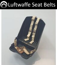  Airscale Model Aircraft Enhancements  1/24 Luftwaffe seatbelts WWII* SB24LFT