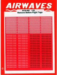  Airwaves  1/72 Remove Before Flight Tags (150) AES723105