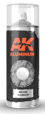  AK Interactive  NoScale Aluminum Lacquer Paint 150ml Spray AKI1022