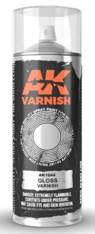  AK Interactive  NoScale Gloss Lacquer Varnish 400ml Spray AKI1044