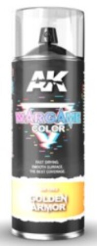  AK Interactive  NoScale Wargame Color: Golden Armor Paint 400ml Spray AKI1052