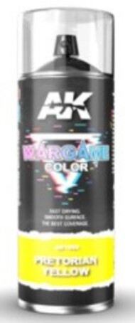 AK Interactive  NoScale Wargame Color: Pretorian Yellow Paint 400ml Spray AKI1055