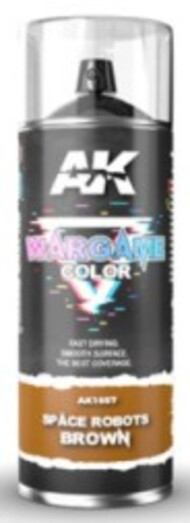  AK Interactive  NoScale Wargame Color: Space Robots Brown Paint 400ml Spray AKI1057