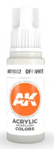  AK Interactive  NoScale Off White Acrylic Paint 17ml Bottle AKI11002