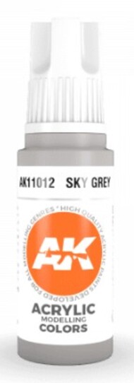  AK Interactive  NoScale Sky Grey Acrylic Paint 17ml Bottle AKI11012