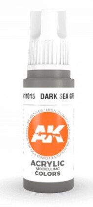  AK Interactive  NoScale Dark Sea Grey Acrylic Paint 17ml Bottle AKI11015