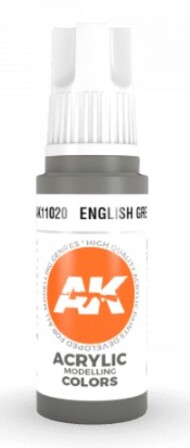  AK Interactive  NoScale English Grey Acrylic Paint 17ml Bottle AKI11020