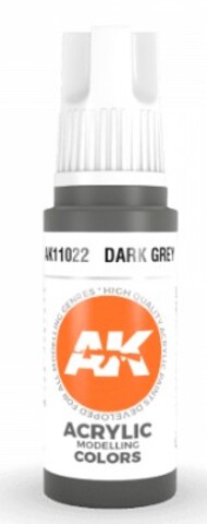  AK Interactive  NoScale Dark Grey Acrylic Paint 17ml Bottle AKI11022