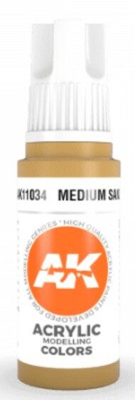  AK Interactive  NoScale Medium Sand Acrylic Paint 17ml Bottle AKI11034