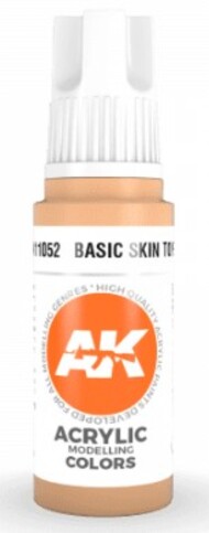  AK Interactive  NoScale Basic Skin Tone Acrylic Paint 17ml Bottle AKI11052
