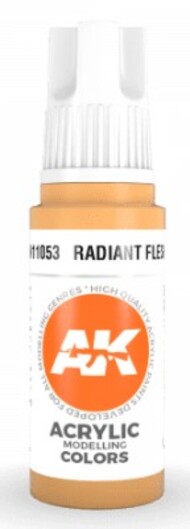  AK Interactive  NoScale Radiant Flesh Acrylic Paint 17ml Bottle AKI11053