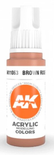 Brown Rose Acrylic Paint 17ml Bottle #AKI11063