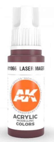  AK Interactive  NoScale Laser Magenta Acrylic Paint 17ml Bottle AKI11066