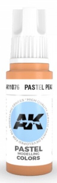 AK Interactive  NoScale Pastel Peach Acrylic Paint 17ml Bottle AKI11076