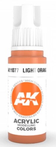  AK Interactive  NoScale Light Orange Acrylic Paint 17ml Bottle AKI11077