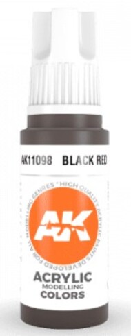  AK Interactive  NoScale Black Red Acrylic Paint 17ml Bottle AKI11098
