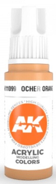  AK Interactive  NoScale Ocher Orange Acrylic Paint 17ml Bottle AKI11099